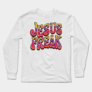 Jesus Freak - 60's Retro Design Long Sleeve T-Shirt